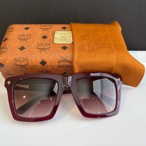 MCM Designer Red Sunglasses